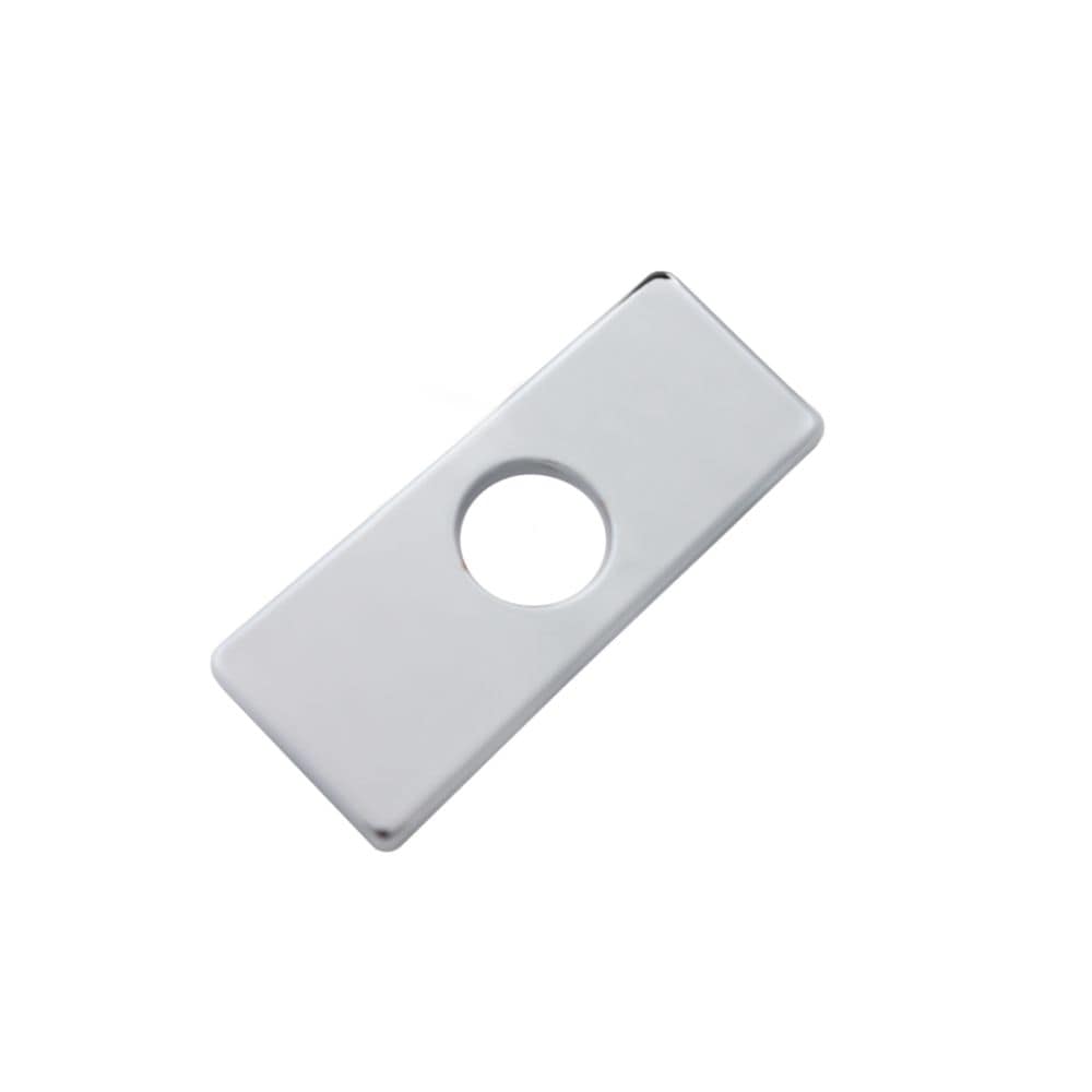 Single Hole Bathroom Faucet Plate in Polished Chrome
