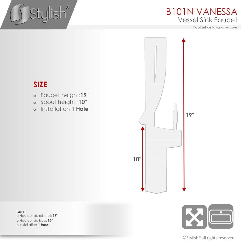 Robinet de salle de bain moderne à poignée unique en noir mat