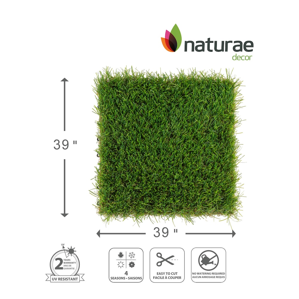 ARTIFICIAL LANDSCAPING GRASS 39 in x 39 in