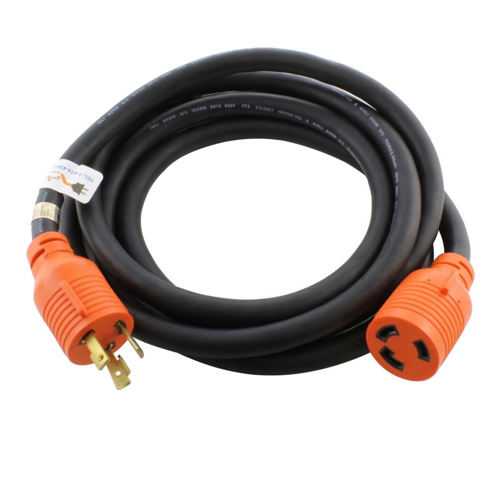 10ft. SOOW 10/3 NEMA L6-30 30A 250V Rubber Extension Cord