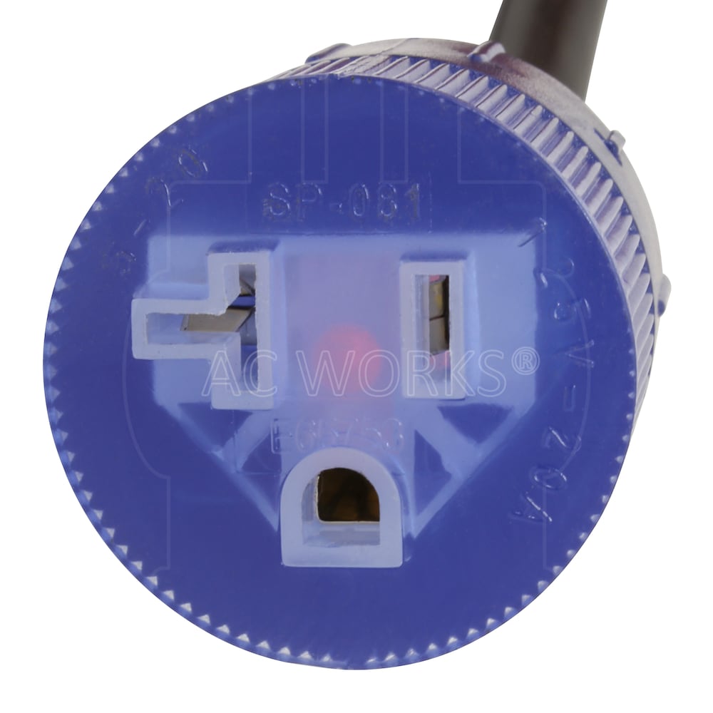 25ft. NEMA 5-20 T-Blade Indoor/Outdoor Extension Cord with Indicator Light
