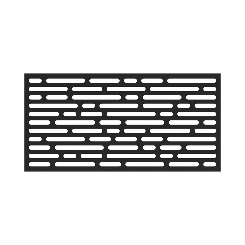 34 in. x 68 in. OPTIC Design Polypropylen Decorative Panel in Black