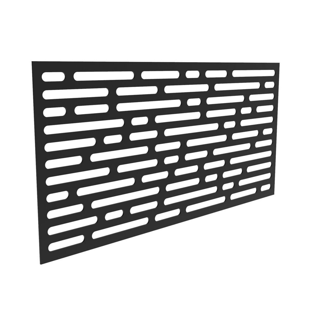 34 in. x 68 in. OPTIC Design Polypropylen Decorative Panel in Black
