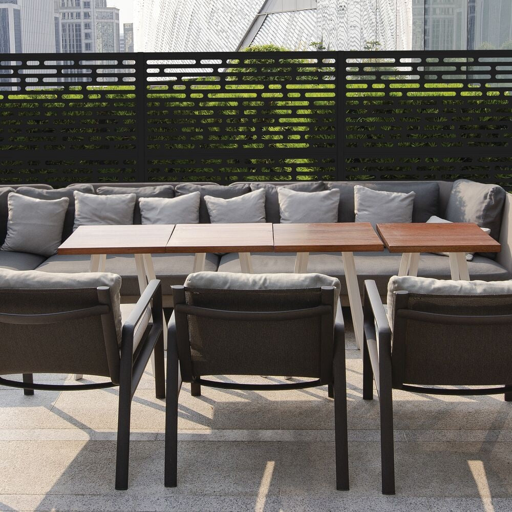 34 in. x 68 in. OPTIC Design Polypropylen Decorative Panel in Black