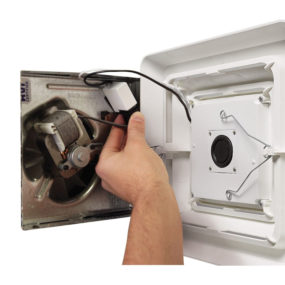 Quick Install Bathroom Exhaust Fan Upgrade Grille/Cover with Bluetooth Speaker and LED Light