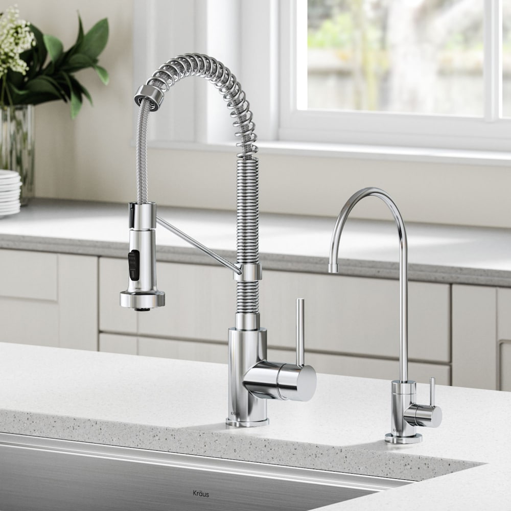 Bolden 1-Handle Pull-Down Faucet and Filtration Faucet in Chrome