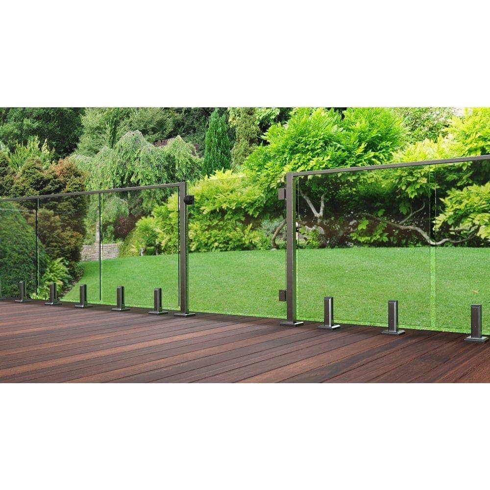 36-inch W Deck Railing Tempered Clear Glass Gate Panel