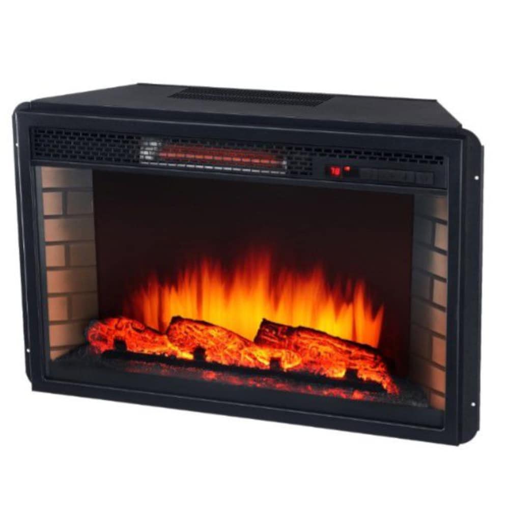 Foyer électrique multimédia Huntley de 59 po en gris