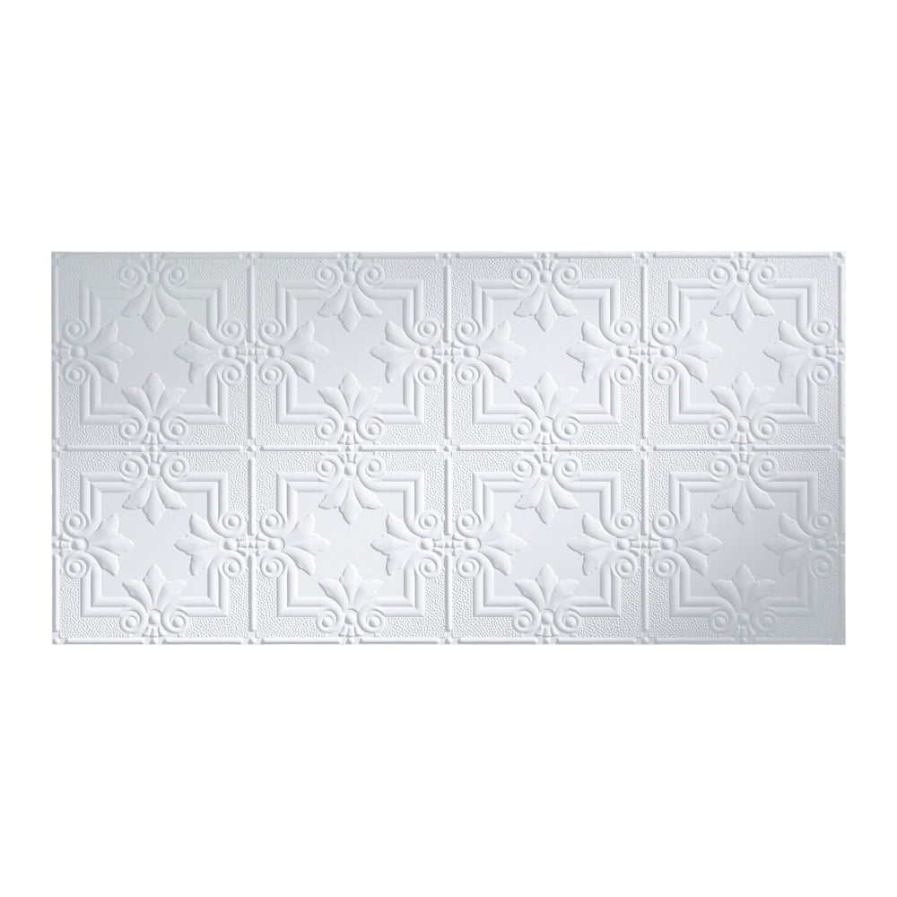 Regalia, 2x4 Glue Up Ceiling Tile, Matte Paintable White 5-pack (40 sq ft)