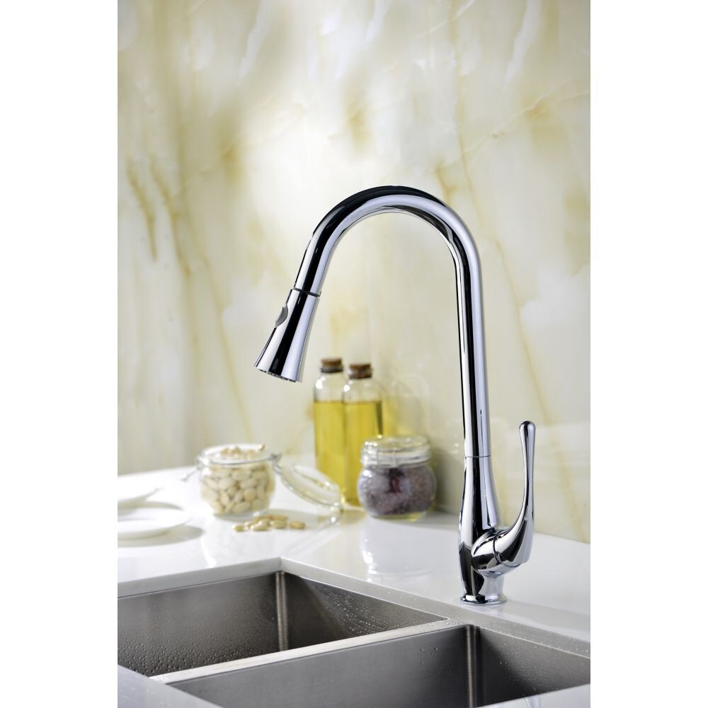 Singer Series Single-Handle Pull-Down Sprayer Kitchen Faucet in Polished Chrome