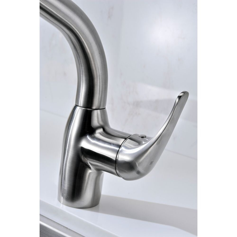Harbour Single-Handle Pull-Out Sprayer Kitchen Faucet in Brushed Nickel