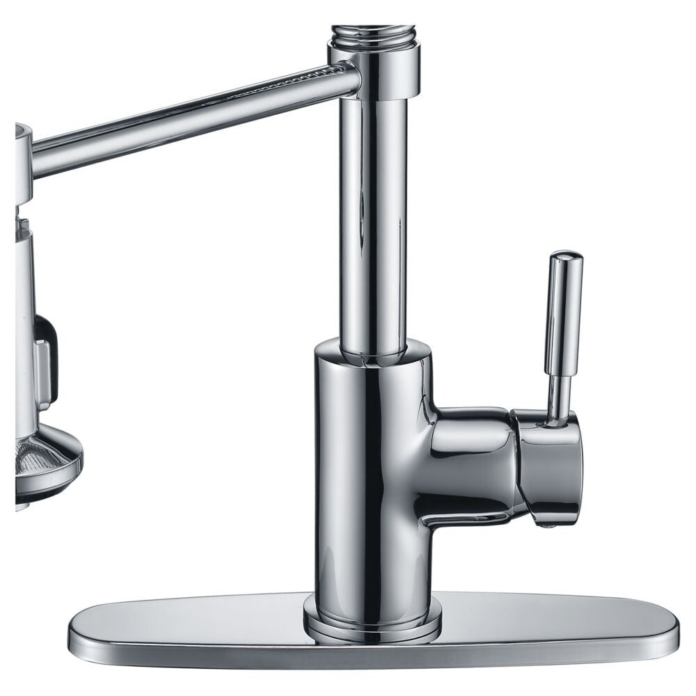 Eclipse Single Handle Pull-Down Sprayer Kitchen Faucet in Polished Chrome