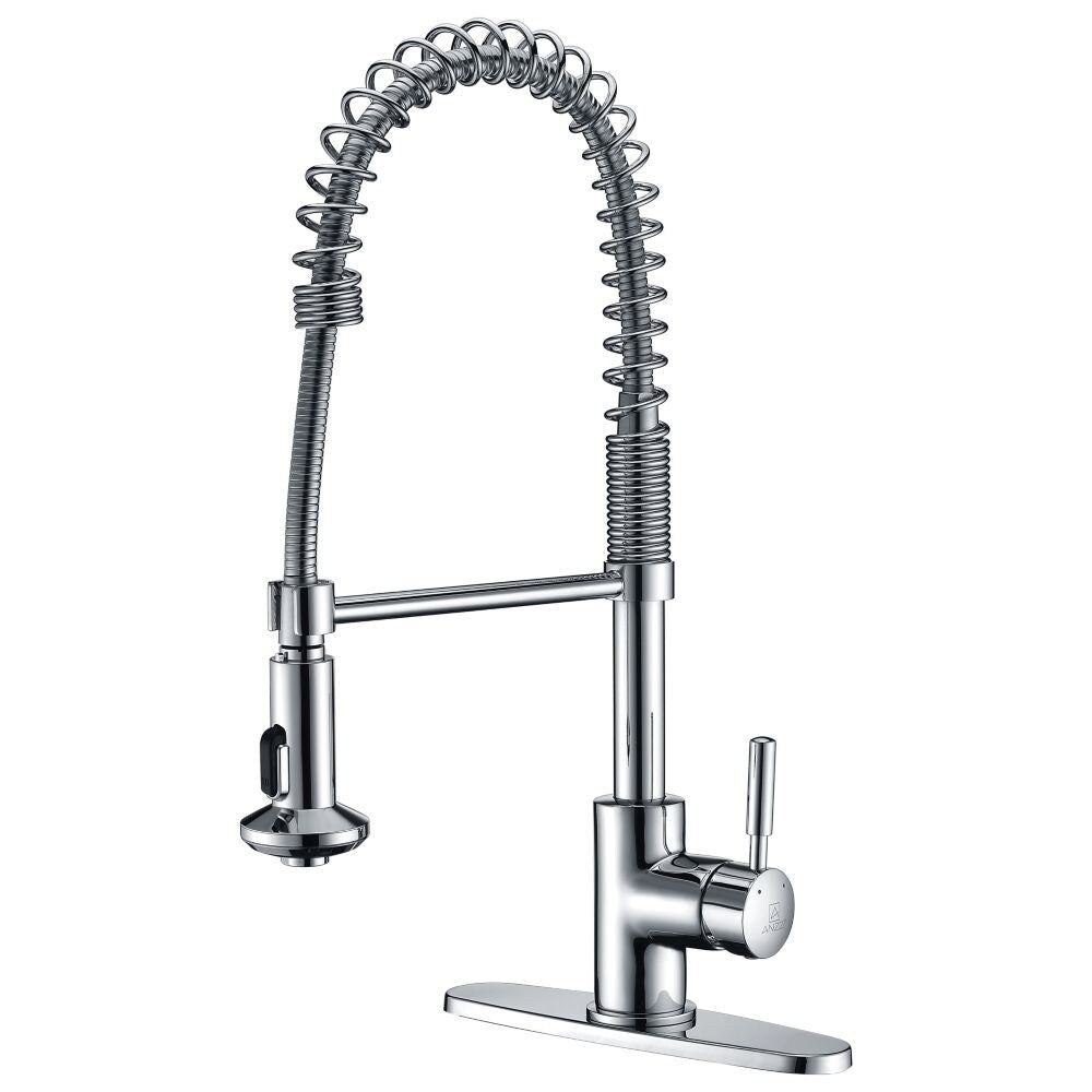 Eclipse Single Handle Pull-Down Sprayer Kitchen Faucet in Polished Chrome
