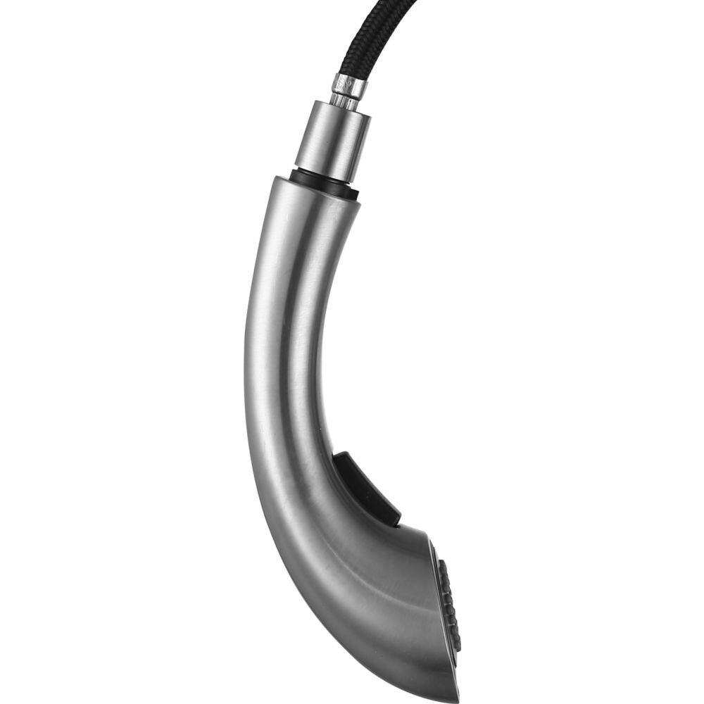 Di Piazza Single-Handle Pull-Out Sprayer Kitchen Faucet in Brushed Nickel