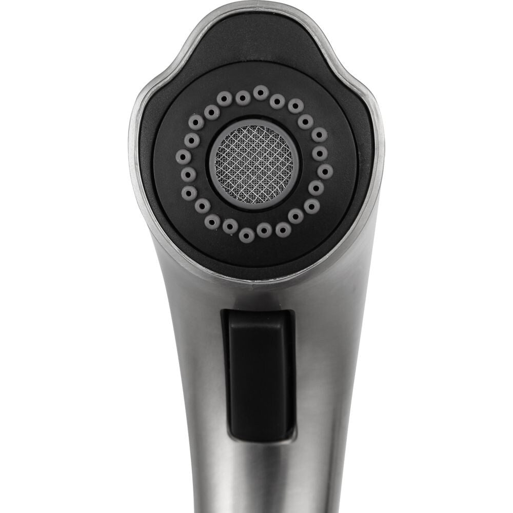 Di Piazza Single-Handle Pull-Out Sprayer Kitchen Faucet in Brushed Nickel