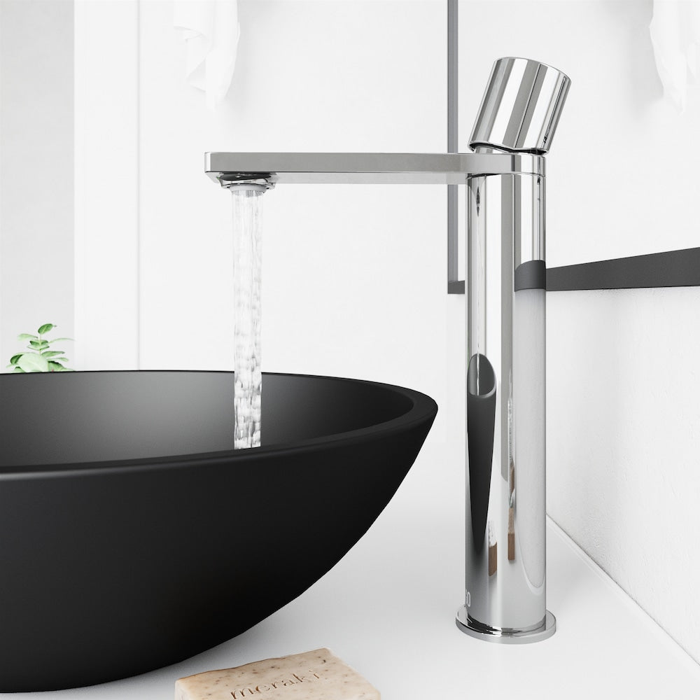 Gotham Single Hole Single-Handle Vessel Bathroom Faucet in Chrome