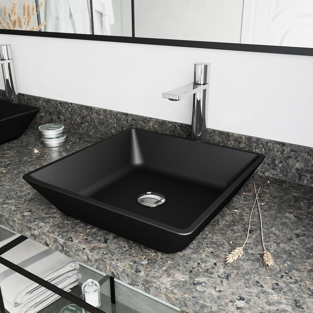Gotham Single Hole Single-Handle Vessel Bathroom Faucet in Chrome