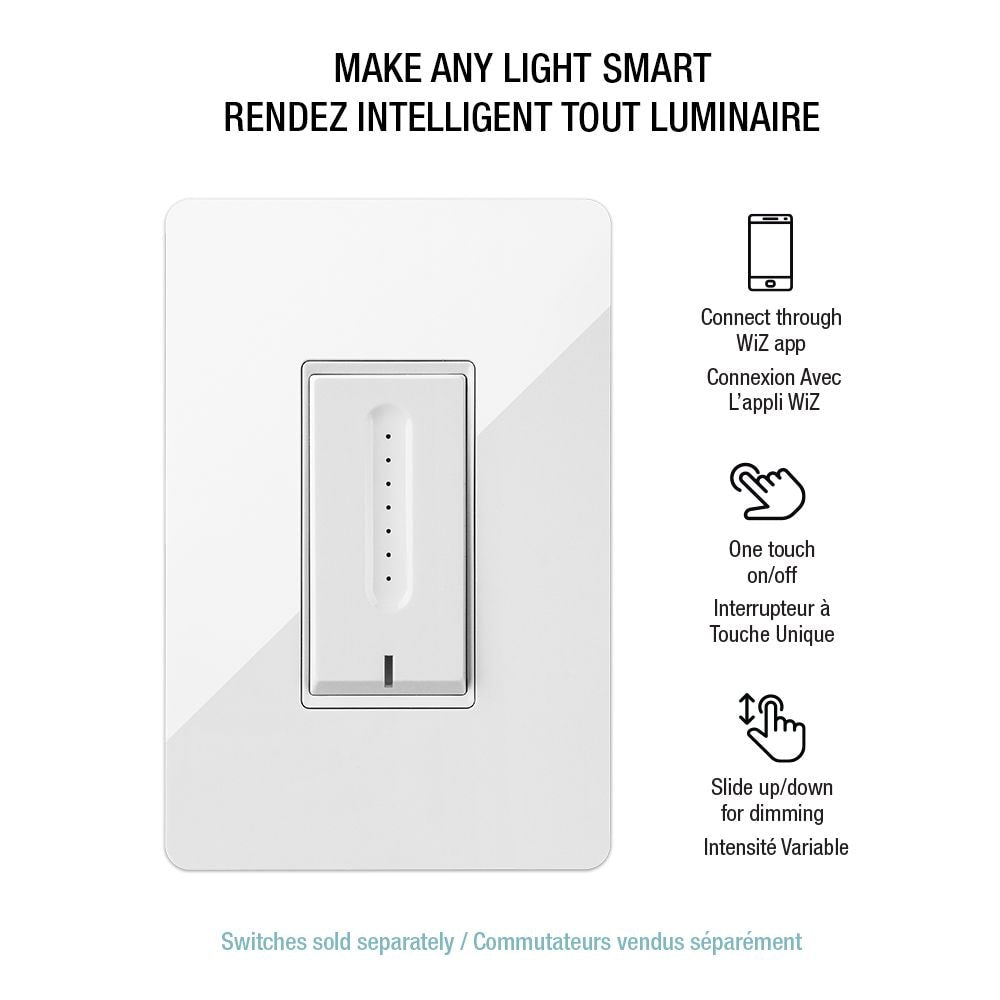 Luminaire multiple à DEL intégré CCT5 sélectionnable de 4 pouces avec garnitures blanches, noires, BN et magnétiques (paquet de 4)