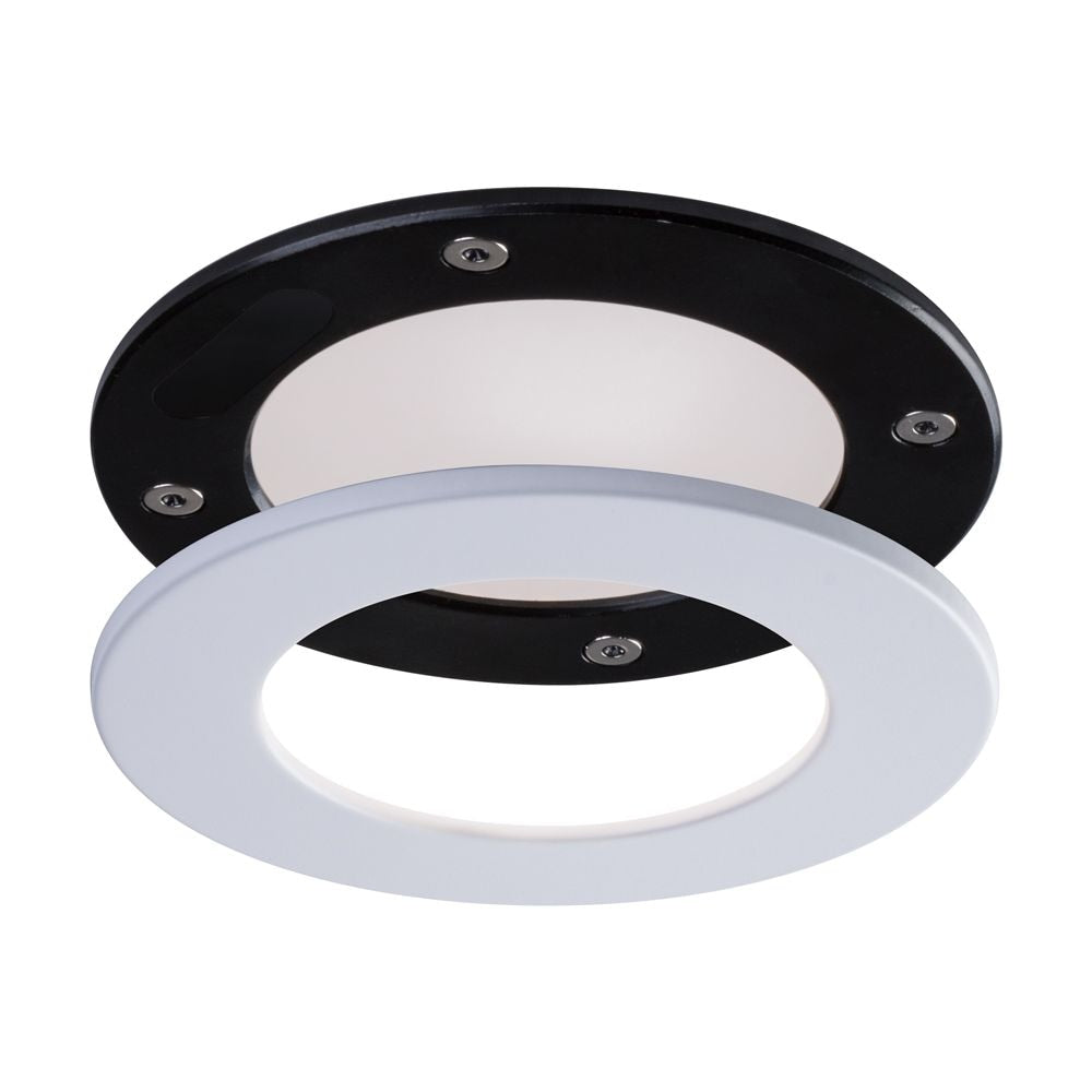 LUMINAIRE ENCASTRÉ MINCE À GARNITURE BLANCHE INTÉGRÉE À LED BLANC RÉGLABLE DE 4 POUCES Connecté par WiZ SMART WI-FI RGB +