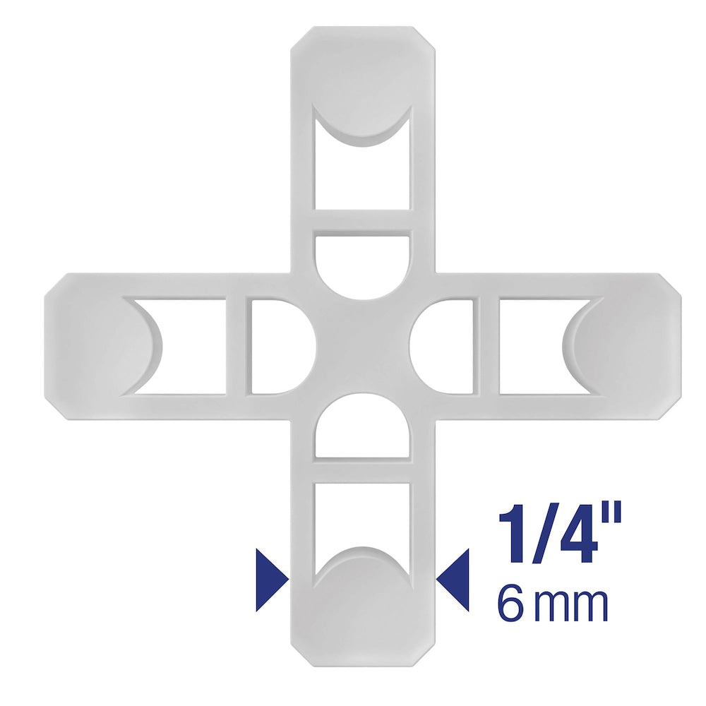 1/4 in. Hard Tile Spacers for Traditional or Leave-In Installation (200 Pack)