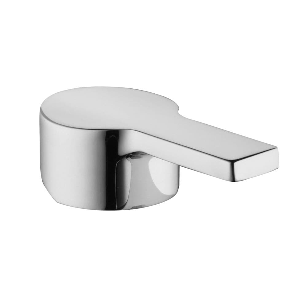 Robinet de salle de bain contemporain moderne à un trou et à poignée unique à arc bas en chrome