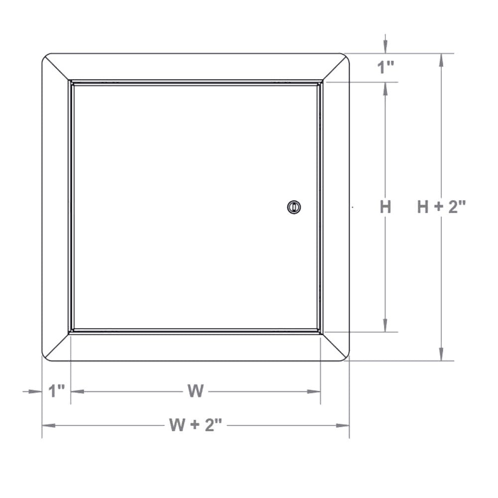 24" x 24" Universal Metal Access Panel with Flange