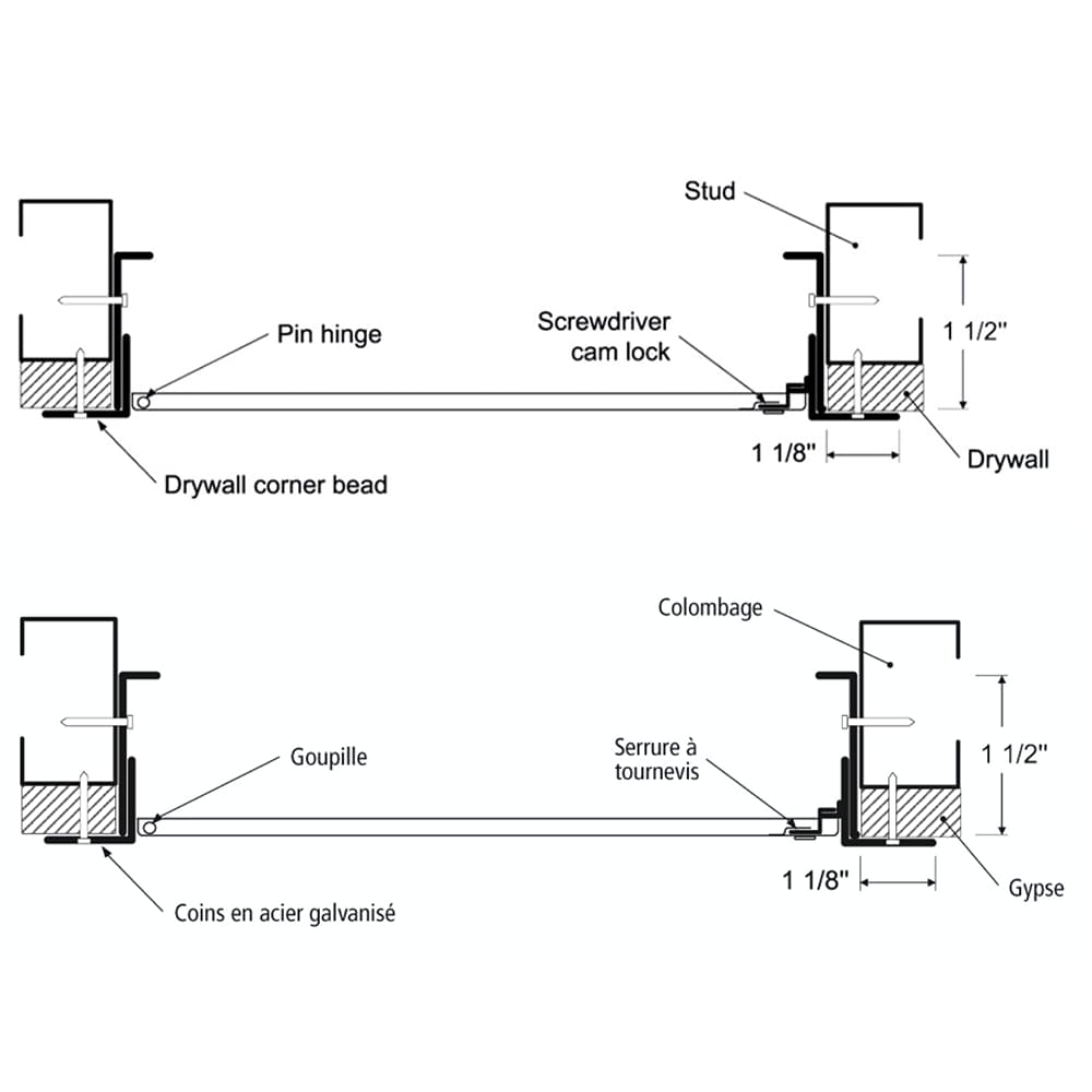 24" x 24" Universal Metal Access Panel with Mud In Flange