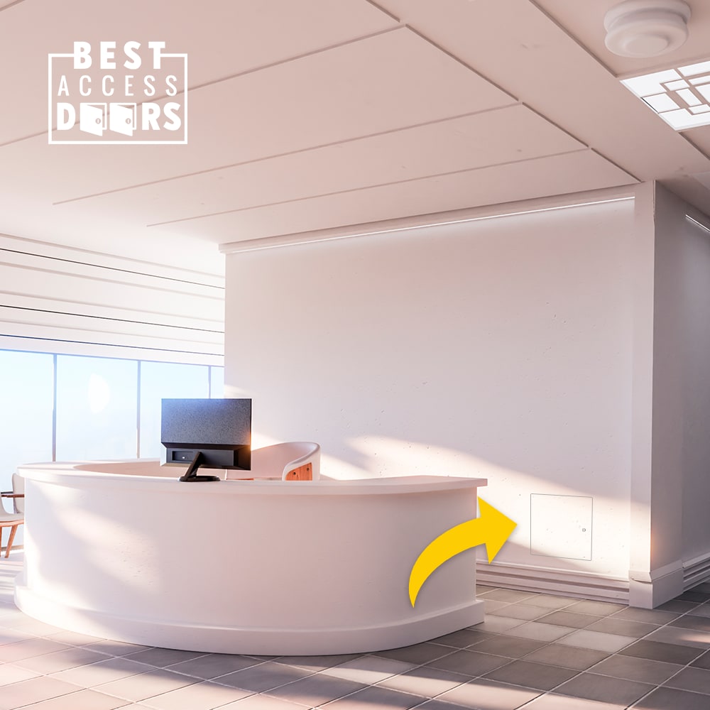 24" x 24" Aesthetic Metal Access Panel with Hidden Flange