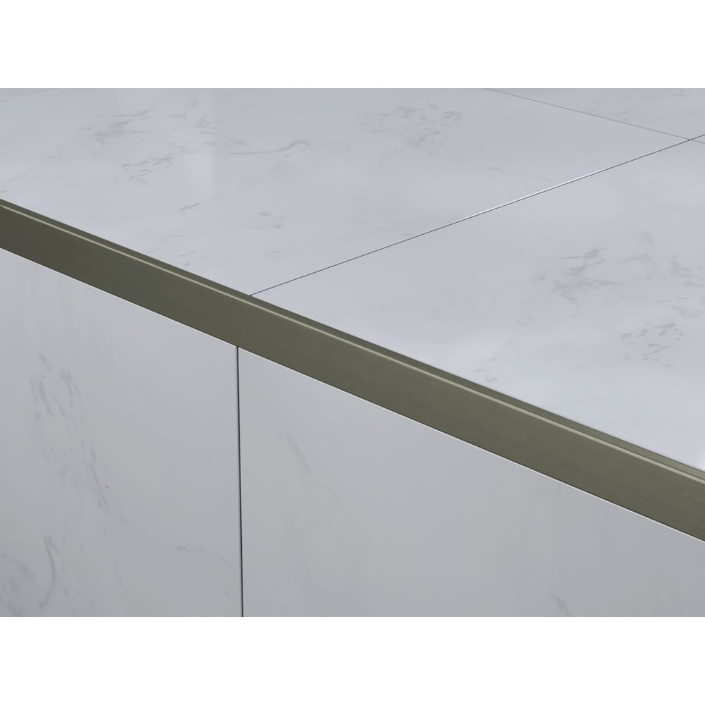 Bordure de carrelage plate - Noir (BLK) - 3/8 po (10 mm) x 8 pi