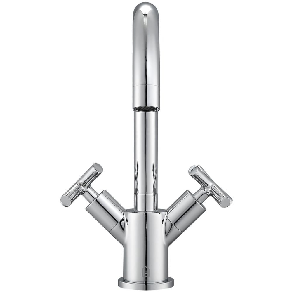 Ava Single-Hole 2-Handle Bathroom Faucet in Chrome