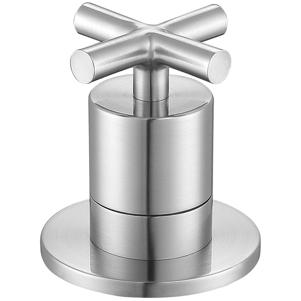 Ava 2-Handle Roman Tub Bathroom Faucet with Shower Hand in Brushed Nickel