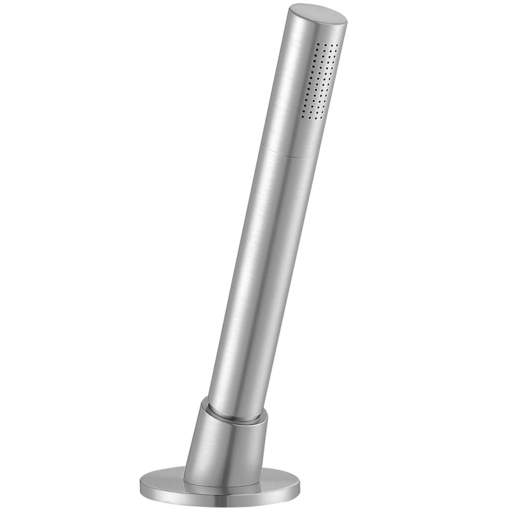 Ava 2-Handle Roman Tub Bathroom Faucet with Shower Hand in Brushed Nickel