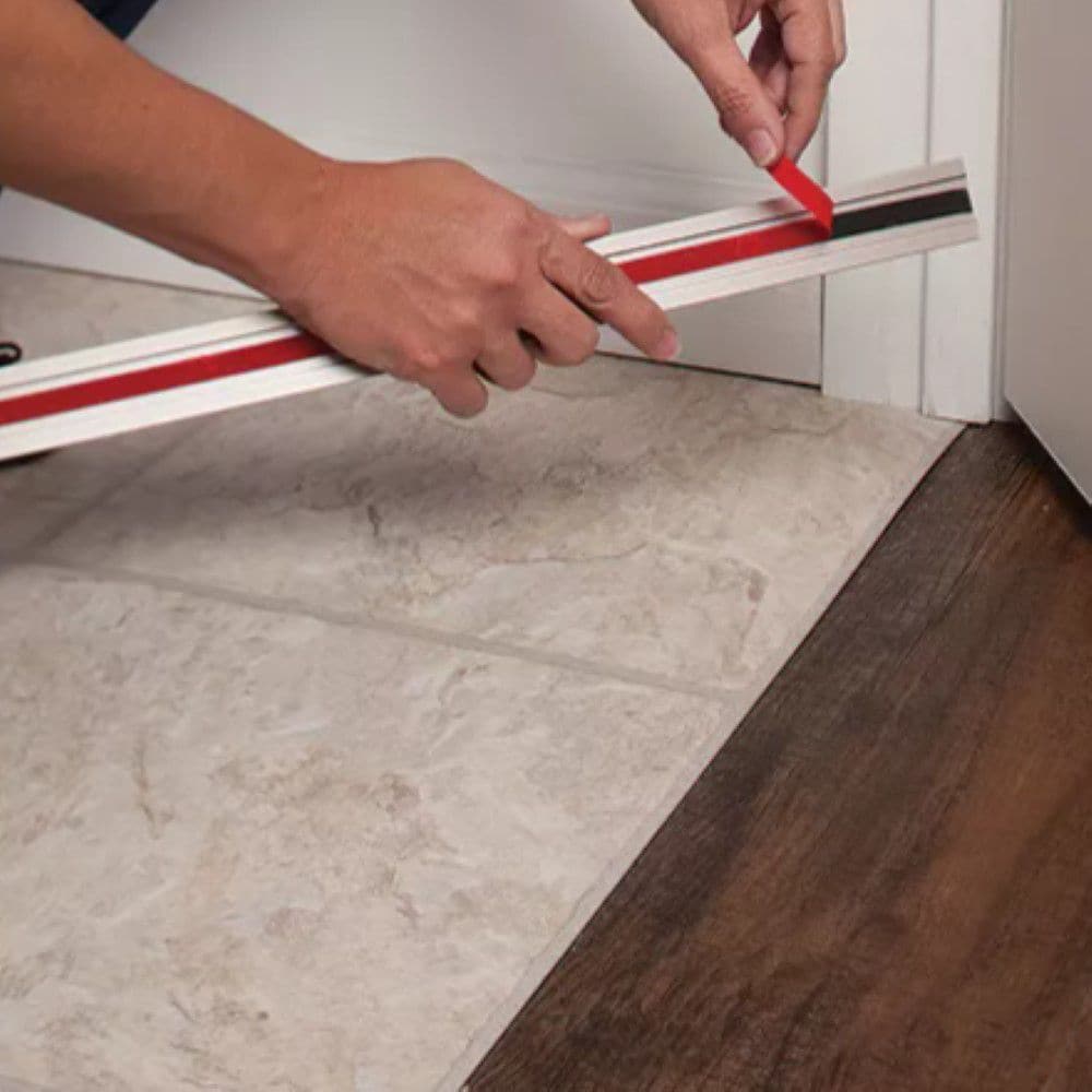 Cinch T-Moulding with Snap Track - Mocha - 5/16 in. (8 mm),13/32 in. (10 mm) x 3 ft. (36 in.)