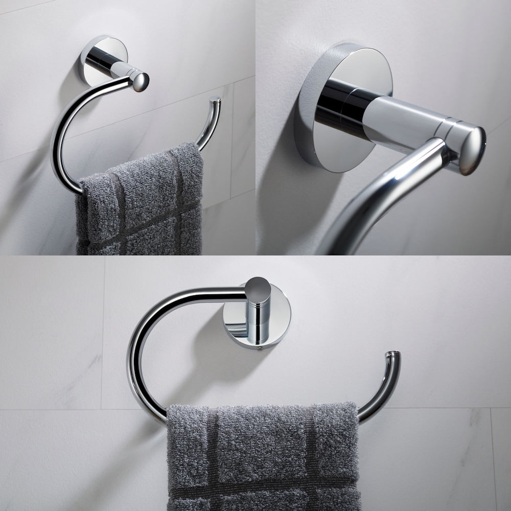 Single Handle Vessel Faucet with Paper Holder, Hook, Towel Bar and Ring in Chrome