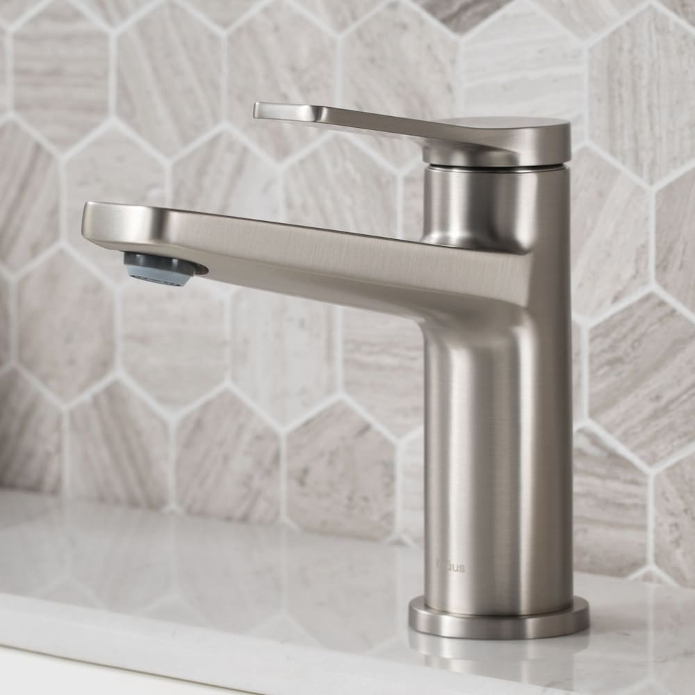 Single Handle Basin Faucet in Stainless Steel with Paper Holder, Hook, Towel Bar and Ring