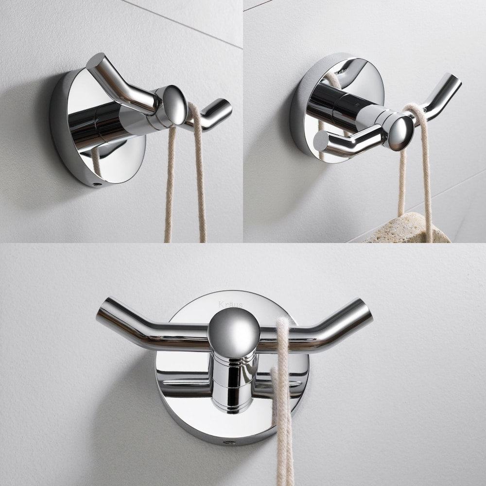 Single Handle Vessel Faucet with Paper Holder, Hook, Towel Bar and Ring in Chrome