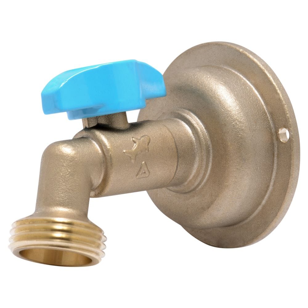 SharkBite-1/2 inch Push-to-Connect x 3/4 inch MHT Brass Quarter-Turn Hose Bibb