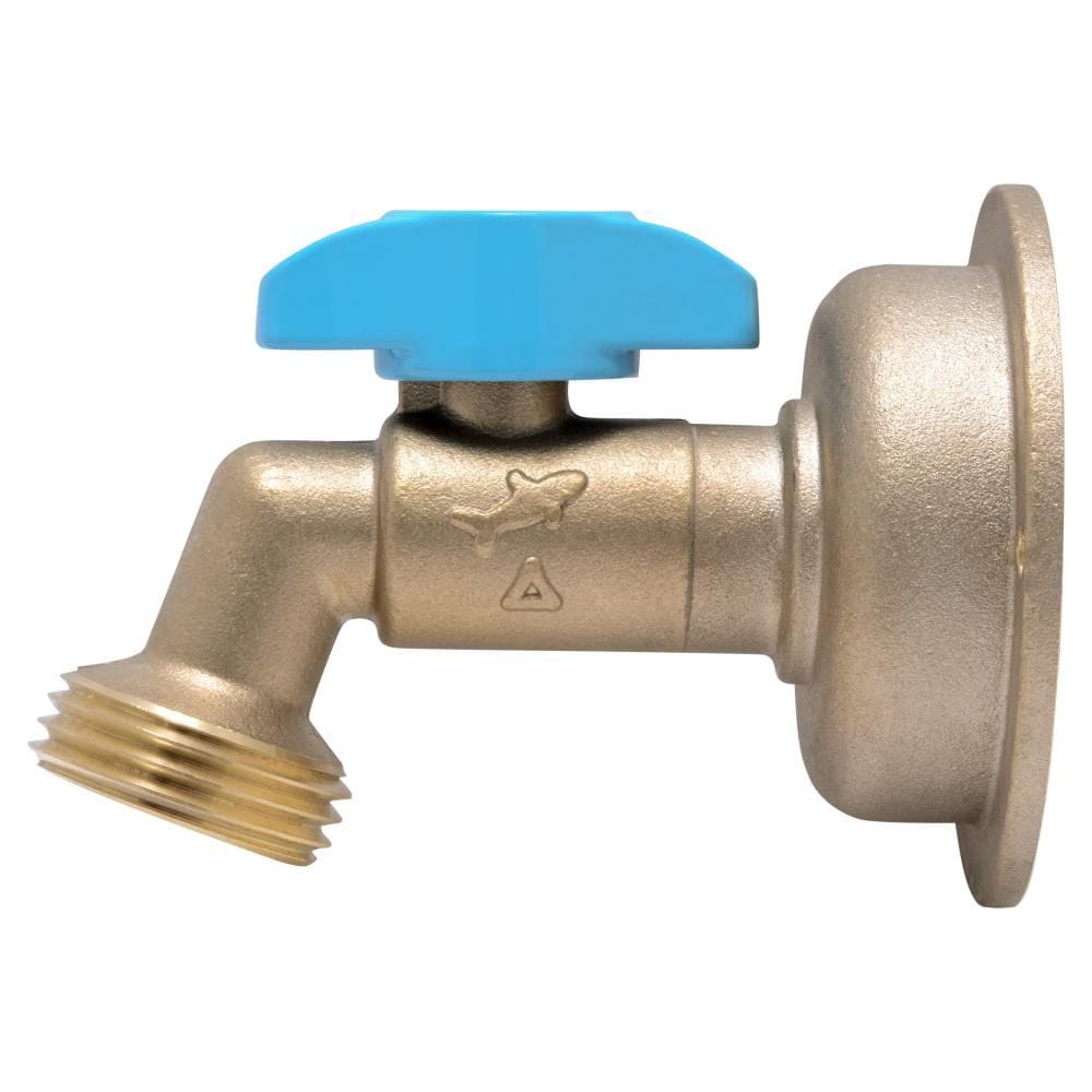 SharkBite-1/2 inch Push-to-Connect x 3/4 inch MHT Brass Quarter-Turn Hose Bibb