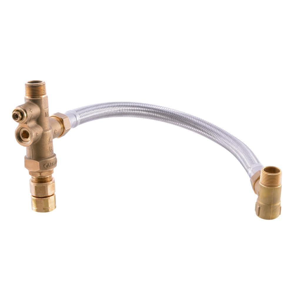 3/4 inch Tank Booster PRO Thermostatic Mixing Valve with Integral Checks