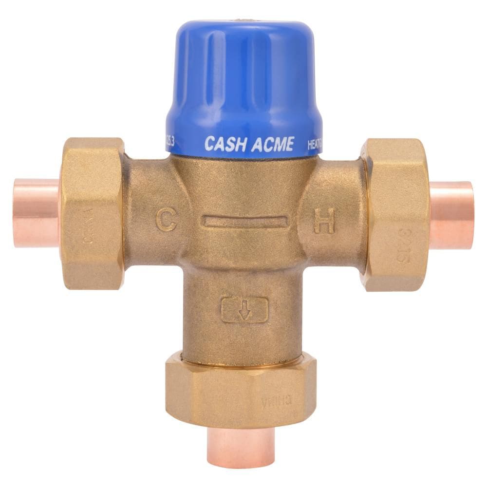 1/2 inch Copper HG110-D Sweat Thermostatic Mixing Valve, Lead Free