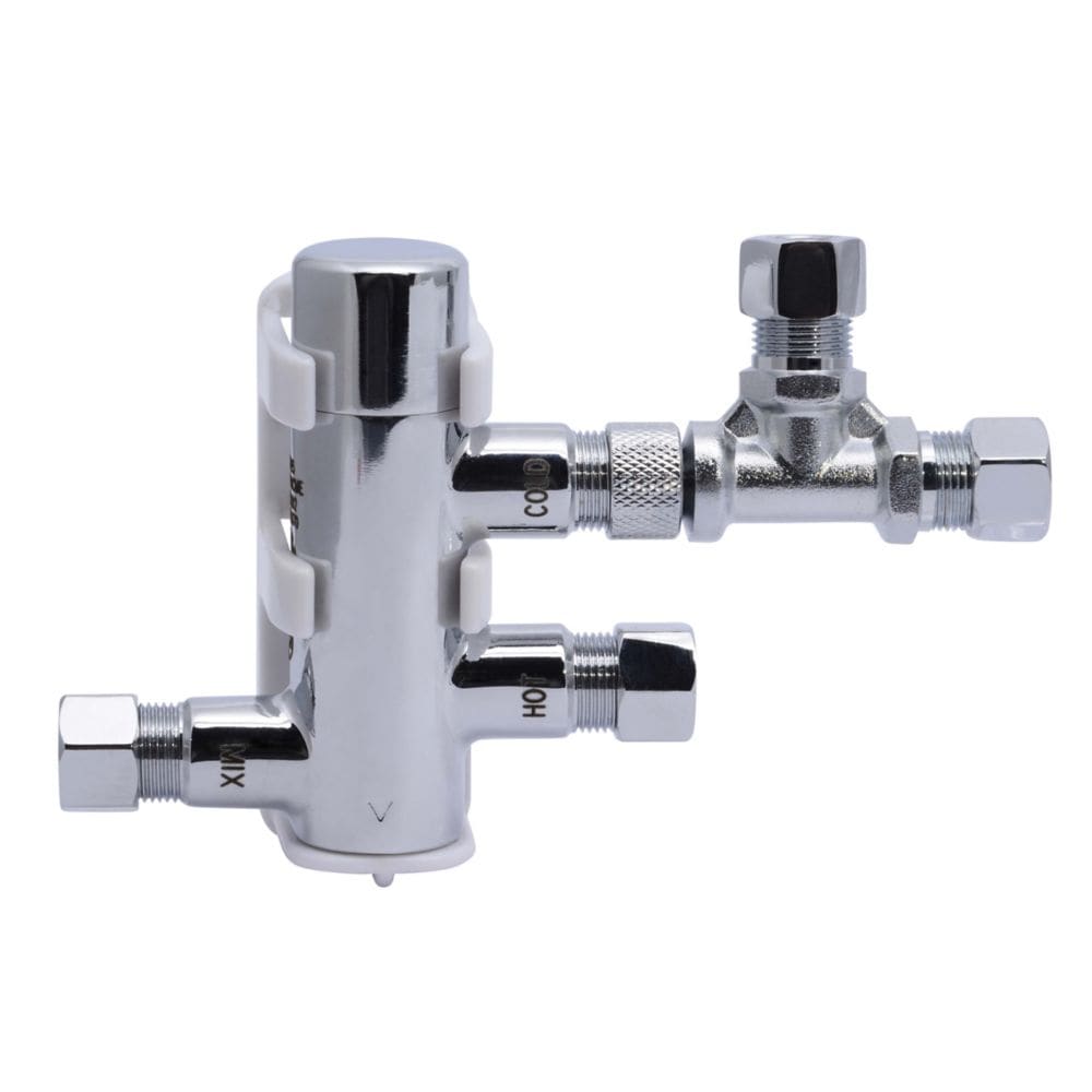 Mitigeur thermostatique HG-135 de 3/8 po avec té de compression et coude