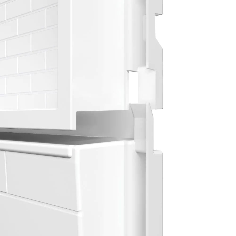 NexTile 60 in. L x 30 in. W x 81.25 in. H Tub Shower Kit with White Subway Tile Tub Surround, Built-In Niche, Sliding Matte Black Door, Left Drain AcrylX Bathtub & Above-The-Floor-Rough