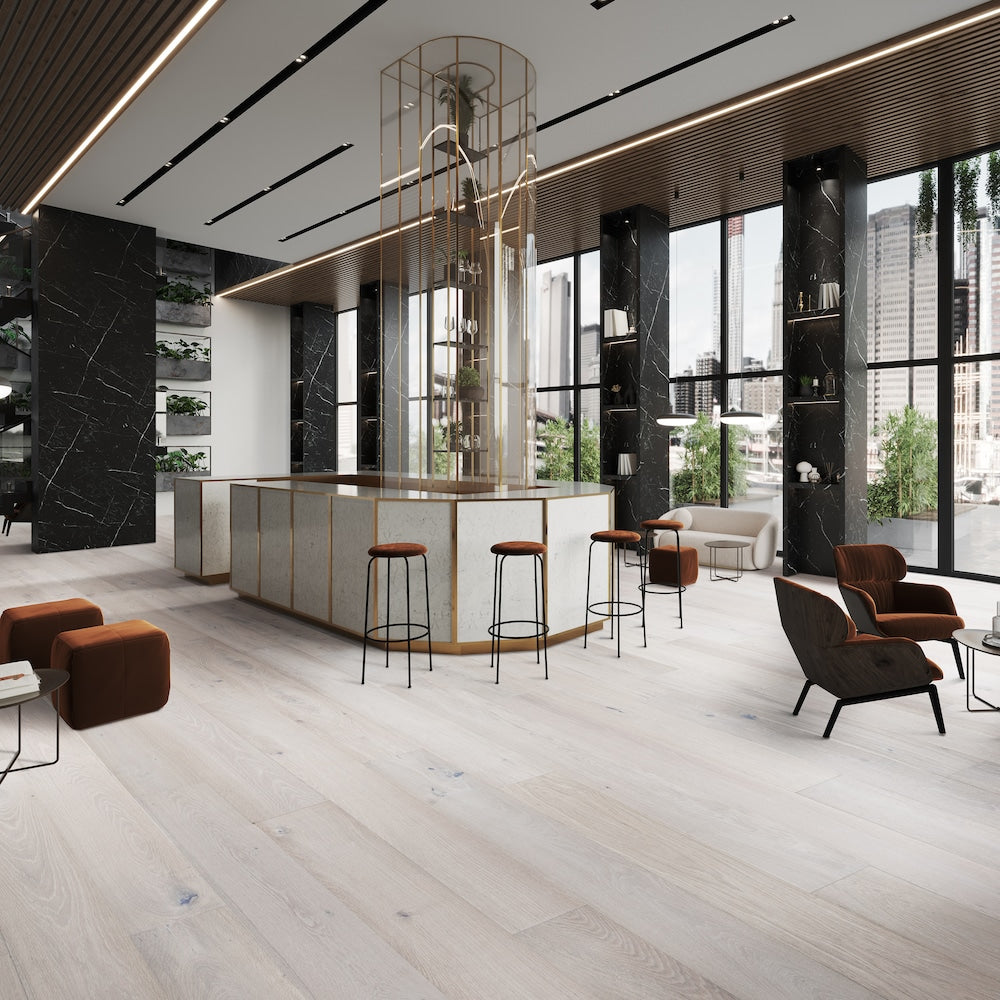 Sample -French Oak Rincon Engineered Click Lock Hardwood Flooring, 6.5 inch x 7 inch