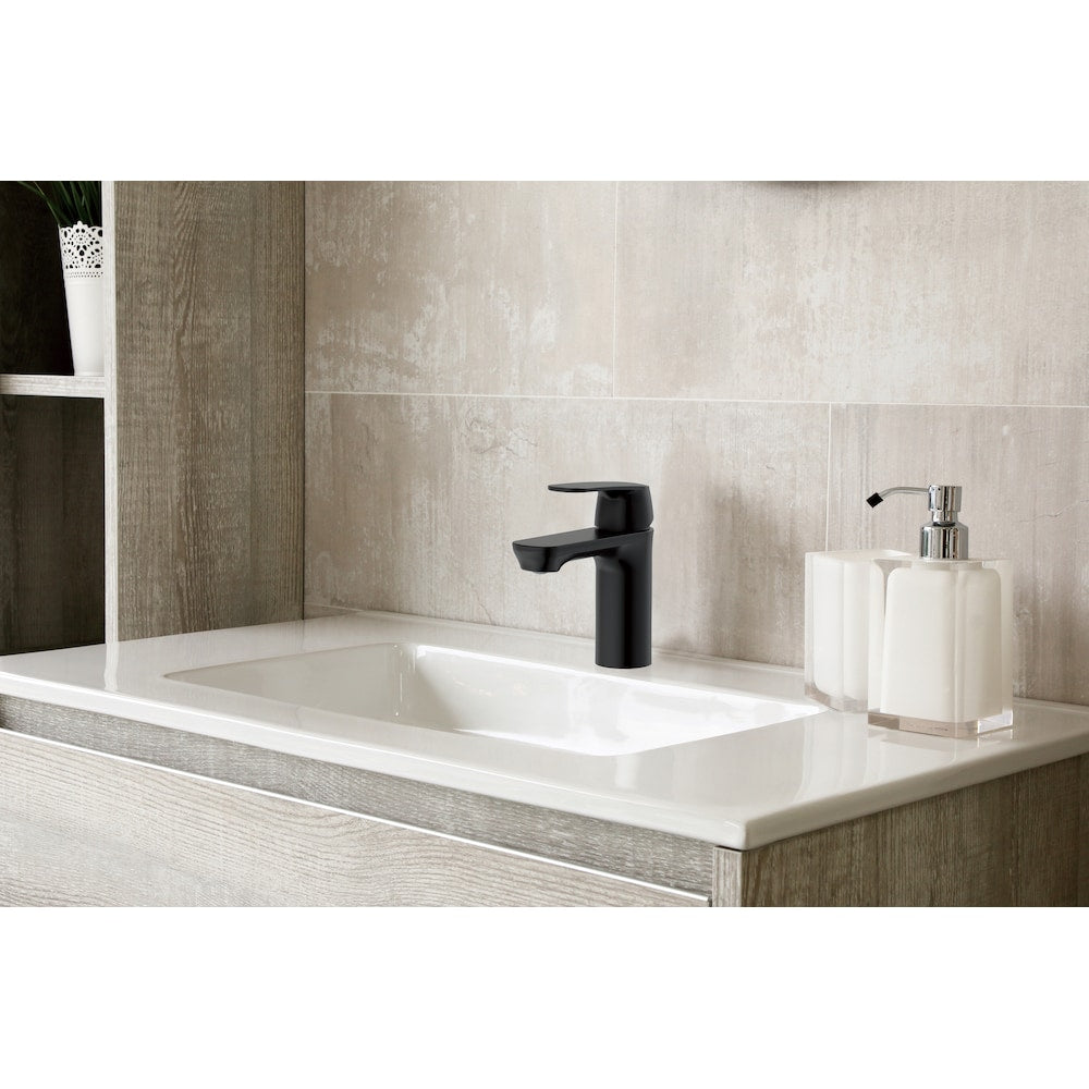 Foxton Single Hole Single-Handle Bathroom Faucet in Matte Black
