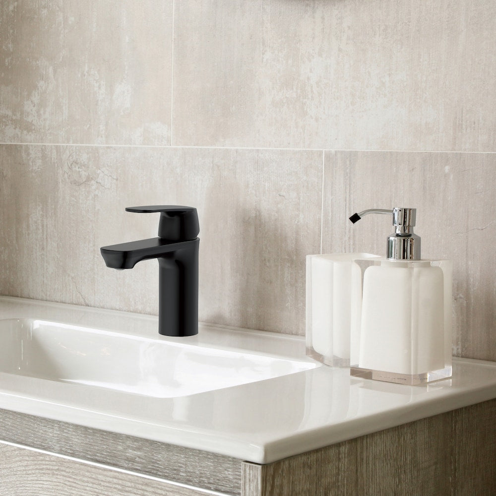 Foxton Single Hole Single-Handle Bathroom Faucet in Matte Black