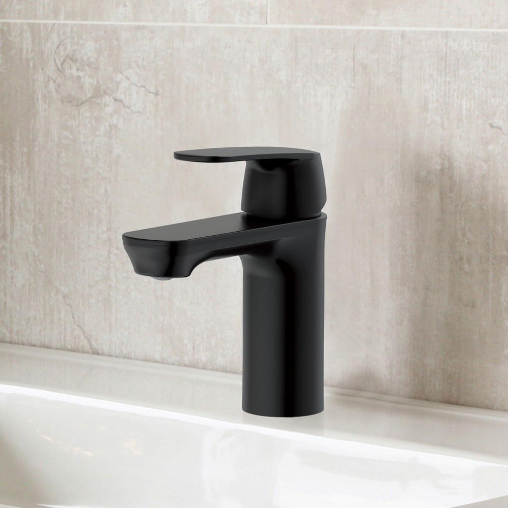 Foxton Single Hole Single-Handle Bathroom Faucet in Matte Black