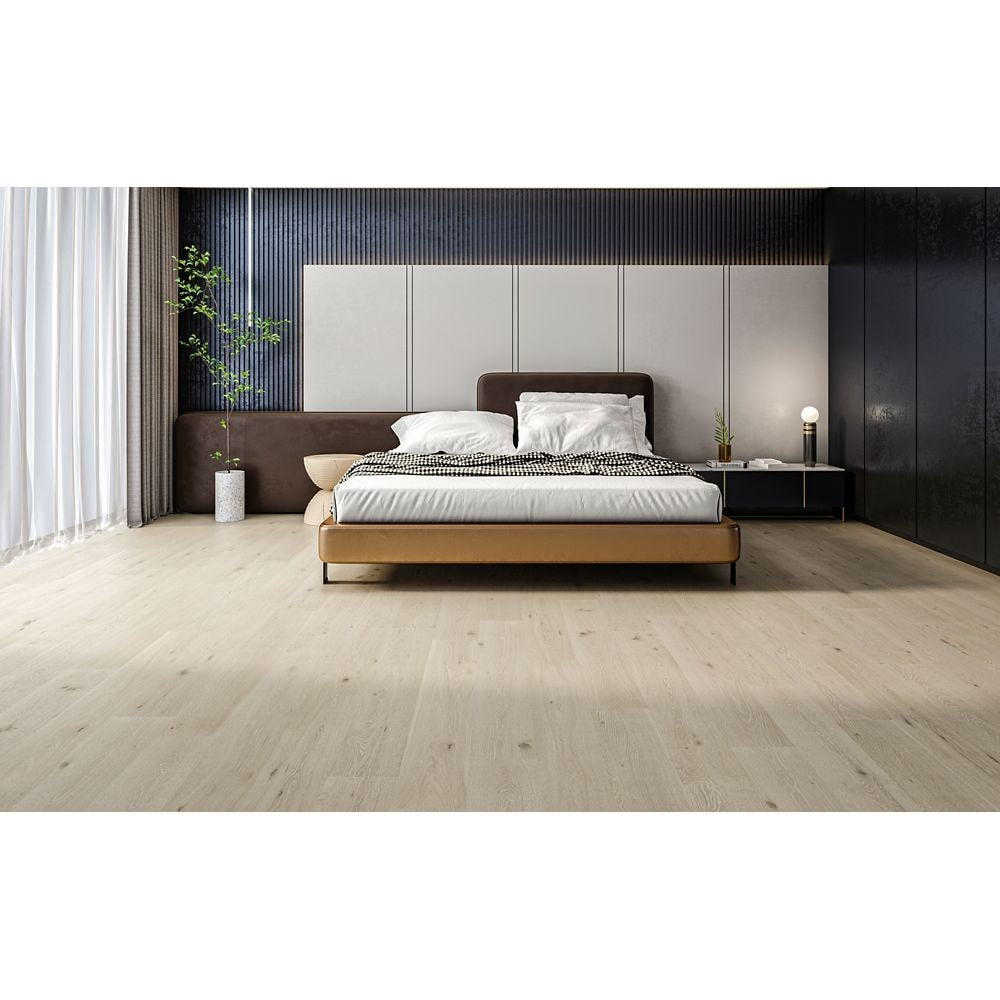 McCall Oak Random L x 6.5 in. W x 7mm Beige Interlocking Engineered Waterproof Hardwood Flooring (21.80 sq.ft./case)