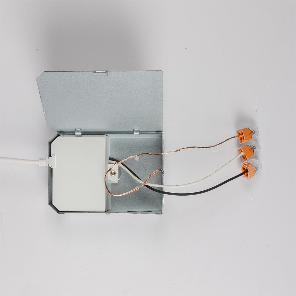 Kit de plafonnier encastré mince à DEL intégré de 4 pouces à intensité variable sélectionnable (2700K-5000K) (paquet de 4)