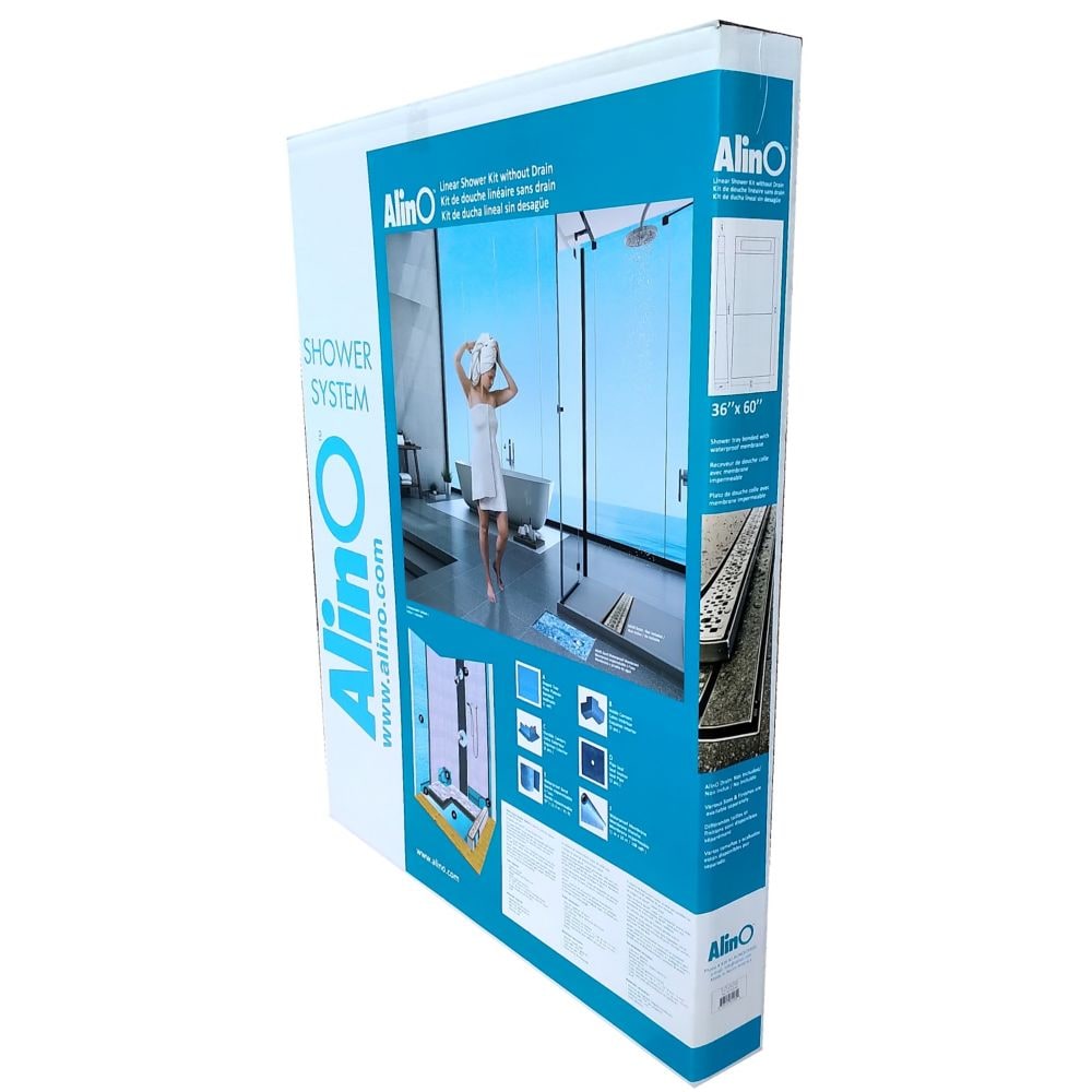 48-inch x 60-inch Linear Wall Shower Kit without Drain