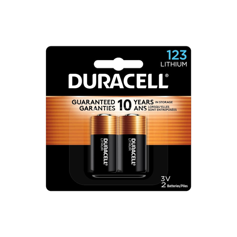 Lithium 123 Batteries, 2 Pack